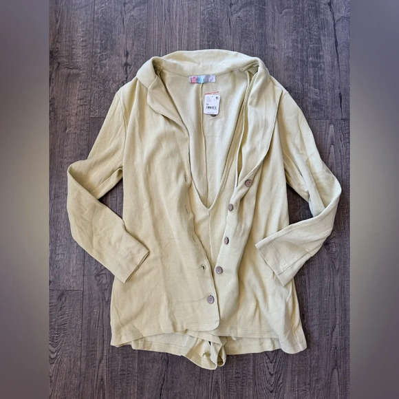 Free People Beach Lizzie Romper Blazer Lime Green NWT - Picture 5 of 8